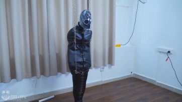 【闪闪工作室】无用的挣扎系列 - 皮革紧身睡袋吊挂 - 四轮的呼控游戏