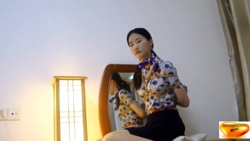 【绳舞飞扬】170小鱼儿空乘学员紧缚体验 70分钟超长+四马+tk挣扎