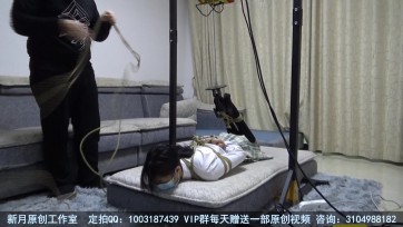 【新月原创】【彩依】初试驷马吊缚 jk黑丝 还要自己控制升降 一次愉快的初体验