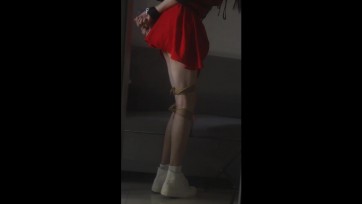 【凉叶子】【氛围叶子】阴雨天的昏暗捆绑，皮带束缚+TD+高帮白鞋