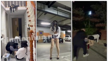 【hx0532】OL男娘的勾引外卖小哥以及户外露出经历~肉丝+露出+勾引+户外+昏迷+失禁+丝袜全包