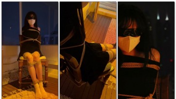 【凉叶子】【黑色叶子】像是入室不成反被绑的小特工？椅子捆绑+白袜+振动游走