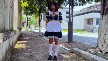 【晓鹿绳艺】【特殊的站街女孩】怀念以前小巷子里的站街女孩，一道很美的风景，让我们用另一种特殊的站街方式来怀念一下