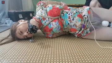 【绳之韵】绳奴故事之性感短旗袍耻辱捆虐、TJ，下集:皮具口枷封堵，蛇缚、驷马性感躯体捆绑，双跳塞入+大棒内外夹击强震，“痛而后快”的娇羞，春光乍泄的旖旎风情