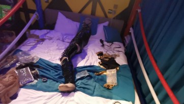 【JS】瑾萱-丝袜胶带木乃伊，强制GC