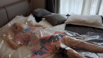 【星河】kigurumi女仆装真空袋调教电击强高