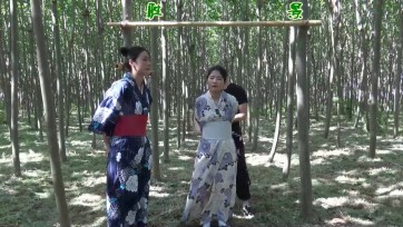 【胜景影视】树林中和服紧缚吊