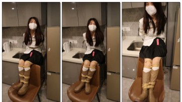 【鱼果儿】有一点点傻的我这样被绑在桌子上，脑袋被迫靠着橱柜，谁能数清鱼果我被壁厨磕到了多少次！！?我觉得我现在不太聪明完全就是被磕出来的呜呜呜（这里是鱼果儿，是一个喜欢...