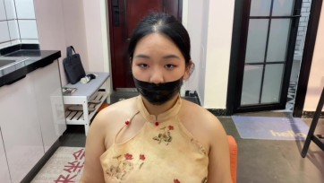 【默示录】【小姿】最爱的来喽~7层胶带封嘴，肉丝+黑丝+灰丝套头，再来一层胶带封住~小姿呼吸限制