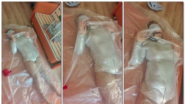 【旺仔原创】全包衣口球真空袋晕厥