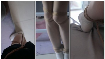 【凉叶子】【制服叶子】被绑了股绳的我的第一人称视角，让你们也体验一下被绑的感觉