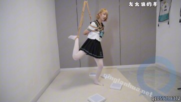 【灰太狼的羊】韩系少女沉浸式挑战灯板记忆，紧缚层层叠加，熙熙站立不稳，双腿发抖【胸缚➕单腿吊缚➕灯板记忆➕扎带】