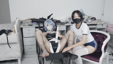 【绿帽学院】蕾姆 兔女郎 被 TK 棒棒GC 棒棒TK 榨汁 女装子