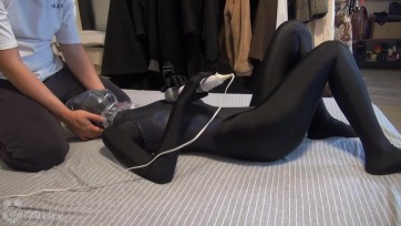 【闪闪工作室】防化女团 【喵】 Zentai 双层全包紧身衣 黑压压+人鱼姬+泳装 拘束×窒息