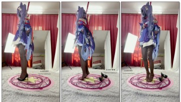 【坎喵】原神cos-刻晴日式踮脚 吊缚放置