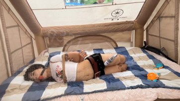 【欢乐谷原创】帐篷里被捆绑的尤物