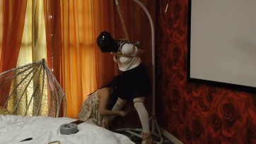 【小c自缚】吊缚罚站强高