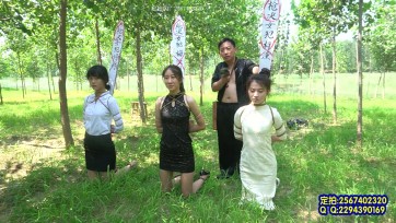 【一绳有你】【婷月潼心】漂亮的婷婷 欣月 潼潼三名女大学生被特务抓到野外树林五花大绑戴上脚镣枪决