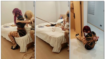 【此间鸽者】卡芙卡全身紧缚，外出挑战后摔倒