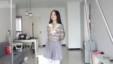 【心悦艺束】欣然JK白丝驷马拘束TK鞭打